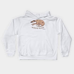 Greyhound Shrimp Sleep Kids Hoodie